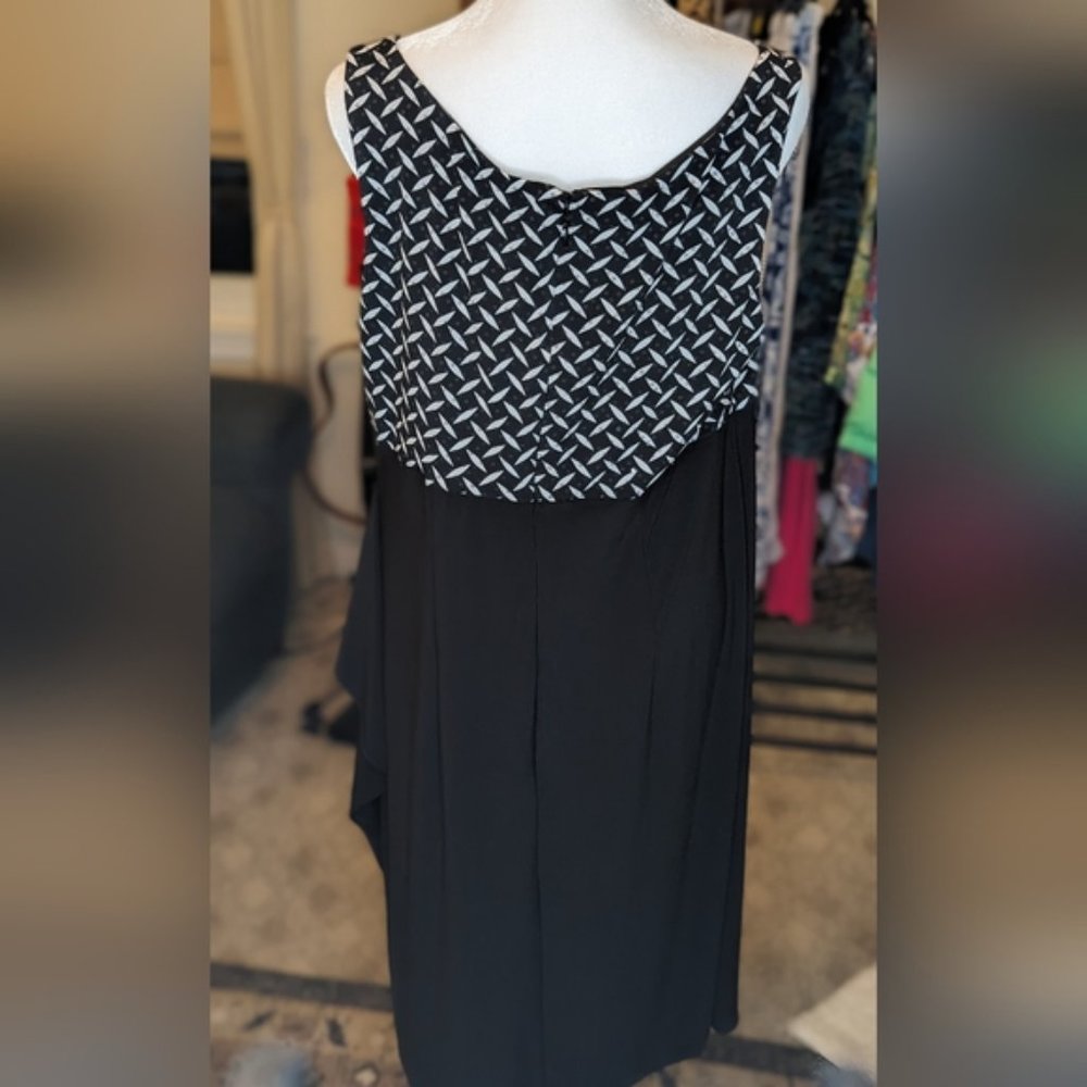 DRESSBARN Collection Black White Dress NWOT
